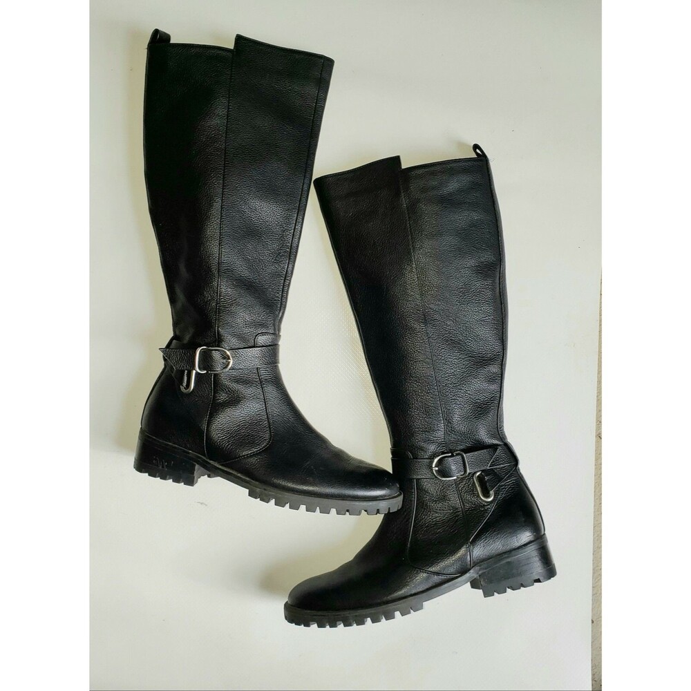 Tesori Valencia Riding Boots Size 5.5 M Valancia Black Leather Tall